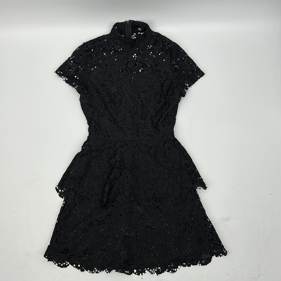 Missguided Dress Black Lace size 2 - Picture 5 of 11